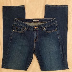 Levi 545 jeans. Low rise, bootcut, size 8